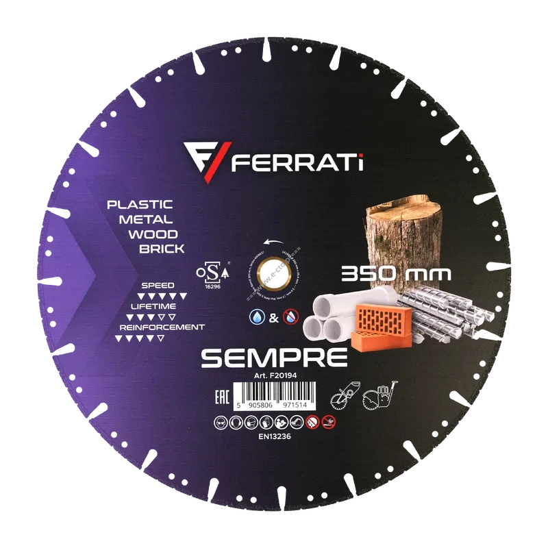 FERRATI F20194 SEMPRE 350mm tarcza ALL-in-ONE uniwersalna
