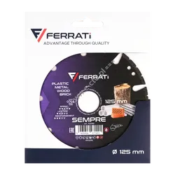 FERRATI F20192 SEMPRE 125mm tarcza ALL-in-ONE uniwersalna - 2