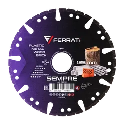 FERRATI F20192 SEMPRE 125mm tarcza ALL-in-ONE uniwersalna