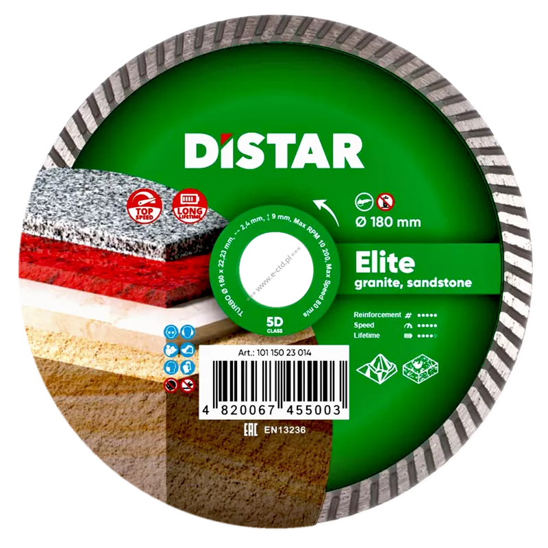 DI-STAR 1A1R TURBO ELITE 180mm granite