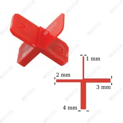 GENESIS krzyżyki dystansowe 1-4 mm (50 szt)