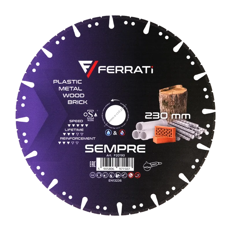FERRATI F20193 SEMPRE 230mm tarcza ALL-in-ONE uniwersalna
